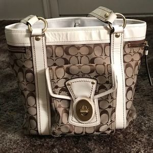 Monogram and Patent Leather Coach bag